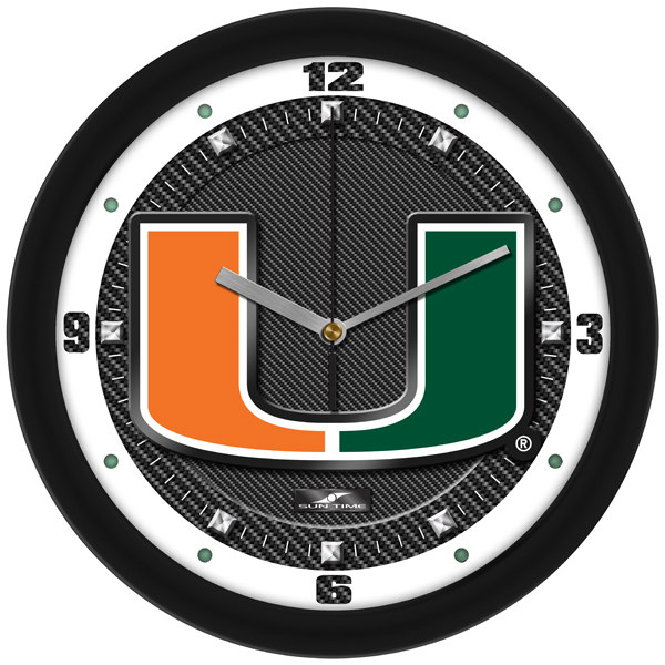 Carbon Fiber Textured Wall Clock